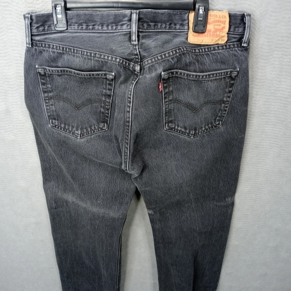 Levi's 501xx men's button fly black jeans sz 36x30. 300 5pm